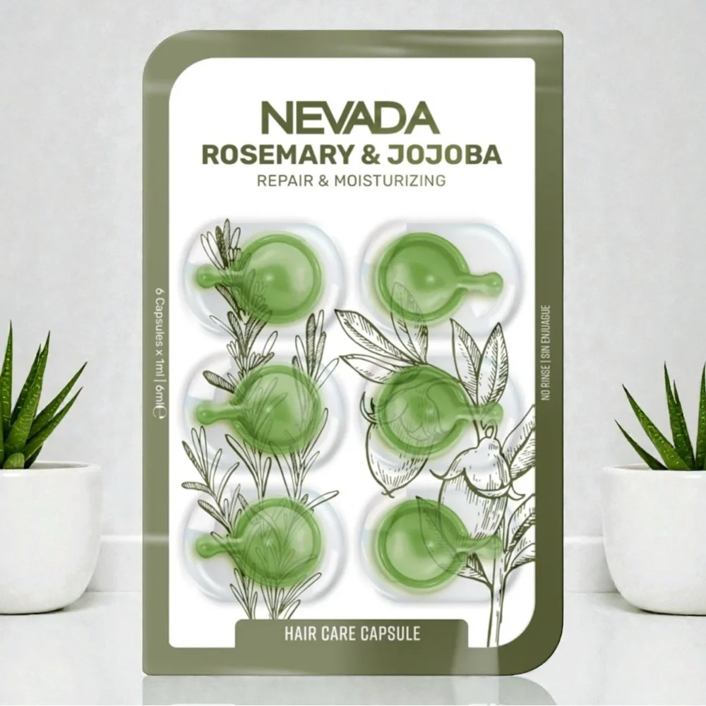 Nevada Rosemary & Jojoba Repair & Moisturizing Hair Care Capsules - Green
